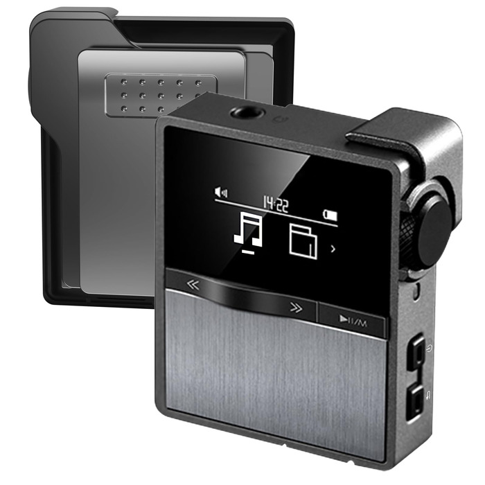 MP3-плеєр Hmusic P68 HiFi з кліпсою, Bluetooth, 16GB + карта пам'яті 128GB, підтримка DSD, Hi-Res аудіо