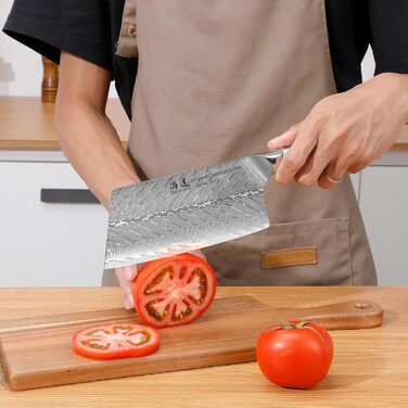 Японський ніж SHANGDAO Kiritsuke 20 см з 67 шарів сталі, ніж для м'яса та нарізки, суші-ніж, подарунок для кухні