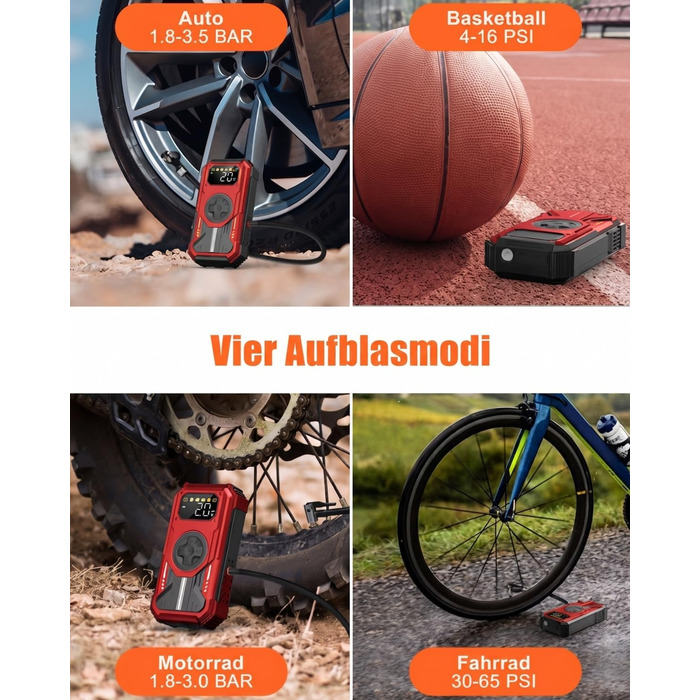 Powerbank для авто 7-в-1: Пускозарядний пристрій 7000A, Компресор 150 PSI, LED Ліхтарик, LCD Дисплей (Бензин до 10л, Дизель до 8л)