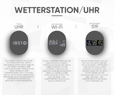 Дзеркало для ванної кімнати Artforma з підсвічуванням, 120x70 см, без рами, сучасний дизайн, виготовлення на замовлення