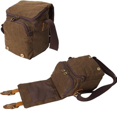 Сумка для камери Neuleben: водонепроникна, унісекс, з канвасу, для DSLR (Сірий)