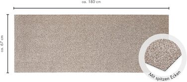 Килимок для дому Samson Sauberlaufmatte: миючий, з антиковзким покриттям, 40x60 см, бежевий