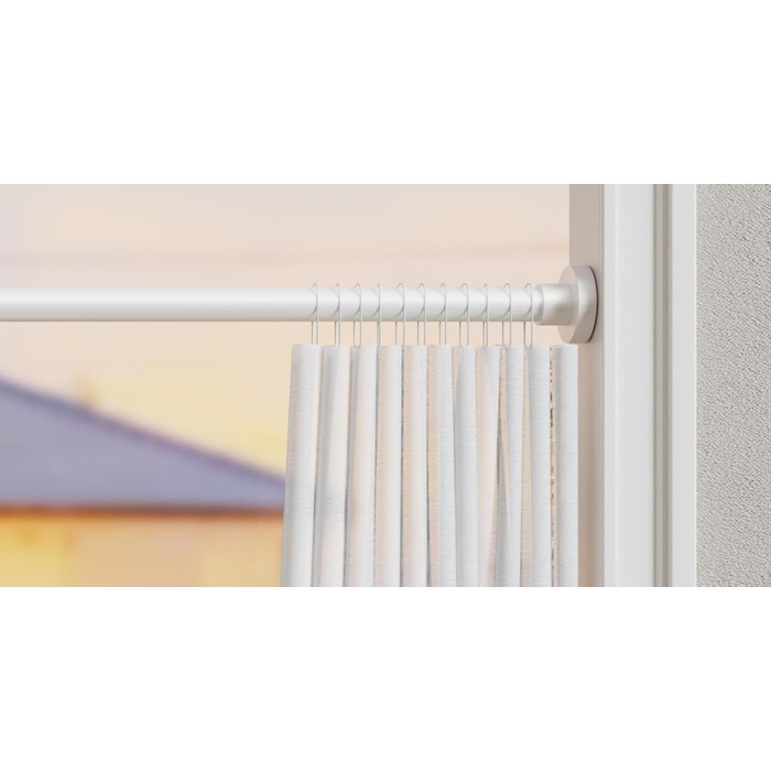 Штанга для душу без свердління, нержавіюча сталь, регульована, 85-160 см, діаметр 25 мм, срібляста