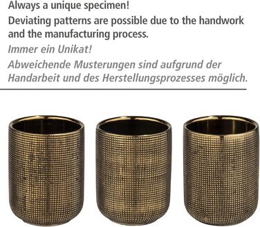 Дозатор для мила WENKO Rivara, керамічний, ручної роботи, 400 мл, золотий