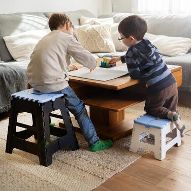 Складний стілець JOLLY Klapphocker - міцний, до 150 кг, для дітей та дорослих, для ванної, кемпінгу, саду та подорожей, компактний (52x33x4,5 см у складеному стані)