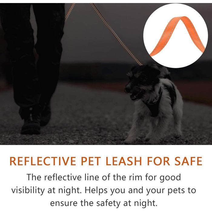 Висувна поводок для собак, 5 м, міцний поводок-рулетка з неслизькою ручкою та кнопкою швидкого гальма, для великих собак до 50 кг, помаранчевий