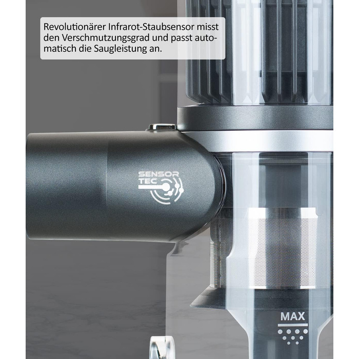 Бездротовий акумуляторний пилосос Genius Invictus X8 Pro FACELIFT: ручний, без мішка, 50 хв роботи, 400 Вт, HEPA фільтр, LED, 12 насадок