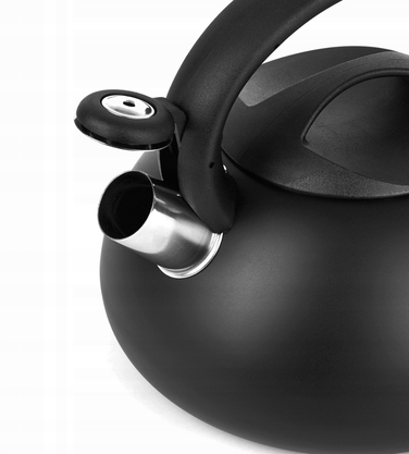 Класичний сталевий чайник Hoffner, 2,5 л, чорний