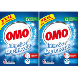 Пральний порошок Omo XXXL для прання, 85 циклів (набір 2 упаковки по 5.1 кг)