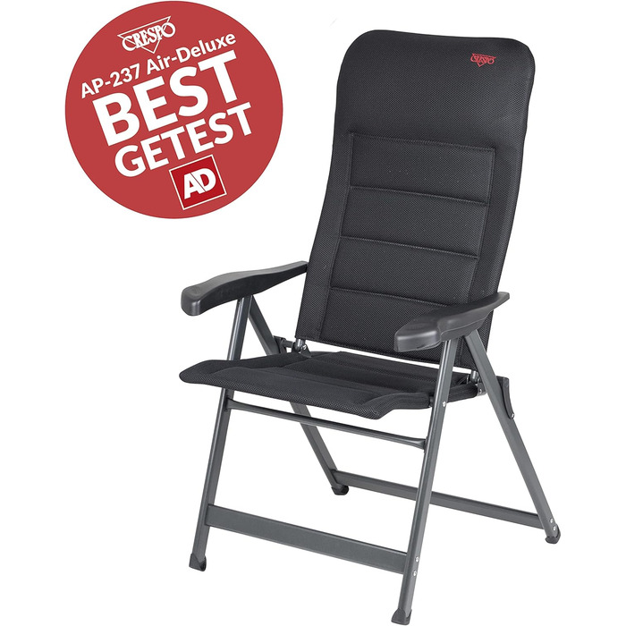 Кемпінговий стілець Crespo AP/237-AD-80, чорний, одинарний