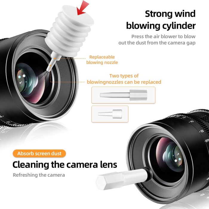 Набір для чищення клавіатури та телефону, багатофункціональний набір для ПК, ноутбука, AirPods, iPhone. Набір для чищення клавіатури з інструментом для виймання клавіш та очищувачем екрану (20 в 1)