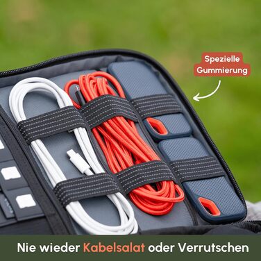 Органайзер для електроніки C-Rope L, дорожня сумка для кабелів, аксесуарів, фотоапаратів
