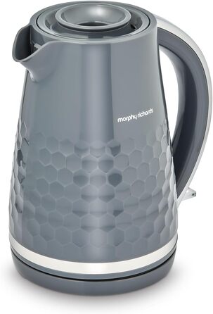Електричний чайник Morphy Richards Hive, 1.5 л, сірий, з фільтром від накипу