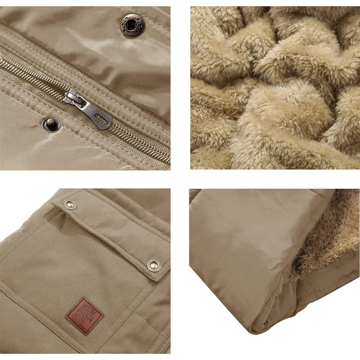 Тепла чоловіча жилетка KEFITEVD на осінь/зиму: комфорт та стиль для полювання та роботи (Хакі, розмір L)