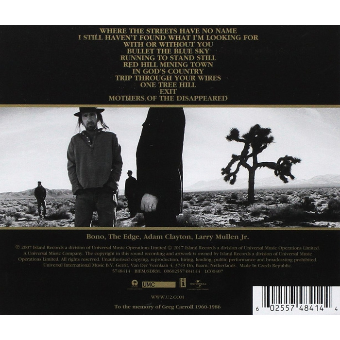 U2 The Joshua Tree (2LP) Вінілова платівка LP