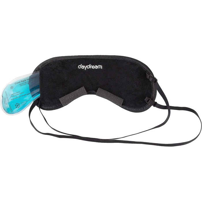 Маска для сну Daydream Liberty Classic з охолоджувальним кишеньком - чорна (B-1002K)