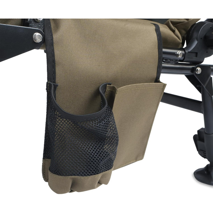 Крісло розкладне CampFeuer Angelstuhl для кемпінгу, риболовлі та відпочинку на природі (оливково-зелений)