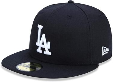 Кепка New Era MLB Basic LA Dodgers 59Fifty Fitted чорна/біла (60-61)