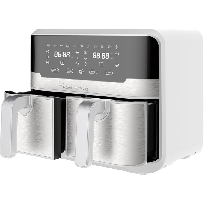 MasterPRO Rocket Duo 900 - Подвійний чайник без нагрівного елементу, білий, 9 л + 2400 Вт