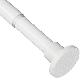 Висувна штанга для душу, штанга для душу без свердління, кріпиться без свердління, для шафи (70-195 см, білий)