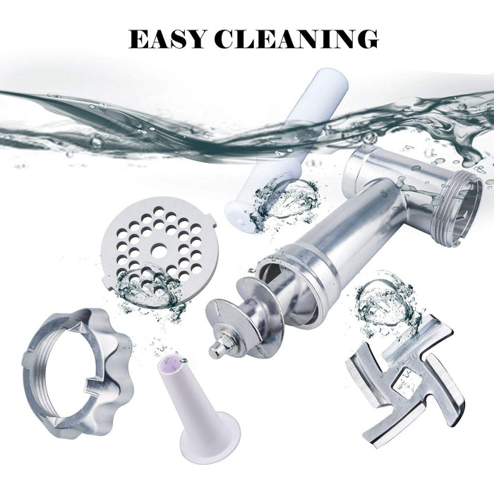 М'ясорубка електрична BenRich Max 2800W з мідним двигуном, 3 диски та насадка для ковбас, чорна