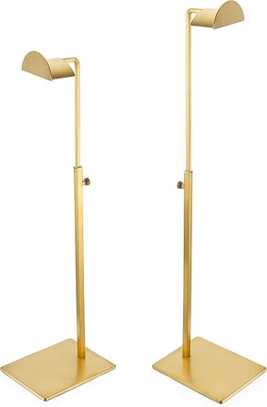 TOLIDA 2 Pack Metal Handbag Stand Gold Handbag Holder with Adjustable Height, Large D-Head Purse Stand for Women Girls for Bag, Hats, Wallet, Props
