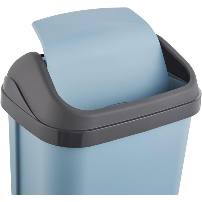 Відро для сміття Keepers з кришкою-маятником, Swantje, сірий (Nordic Blue, 10 л)