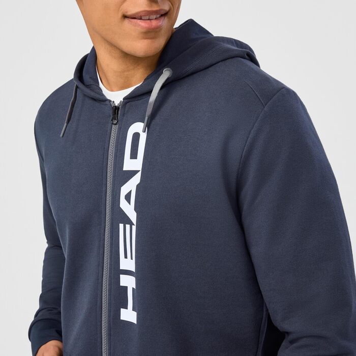 Чоловіча толстовка на блискавці Head Club Original Hoodie Fz, темно-синя, розмір XL