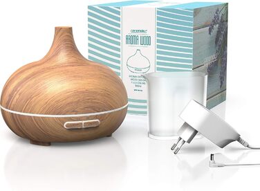 Зволожувач повітря 2,5 л тихий - 7 LED кольорів, 2 режими випуску пари, аромадифузор, для вітальні, дитячої кімнати, спальні - білий