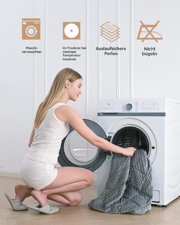 Обтяжувальна ковдра Sivio для сну та релаксації, 7 кг, 120x180 см, сіра