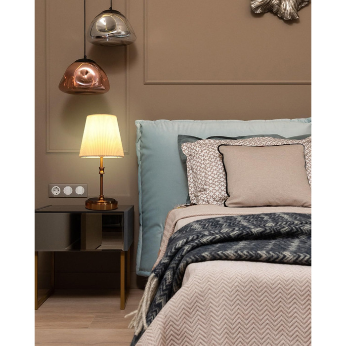 Настільна лампа Touch з регулюванням яскравості, 31.5 см, золото. Ідеально для спальні, вітальні, як подарунок на Різдво.