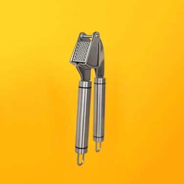 Набір для часнику Deiss PRO: прес-часникодавна та силіконова очищувачка з нержавіючої сталі, придатна для посудомийної машини