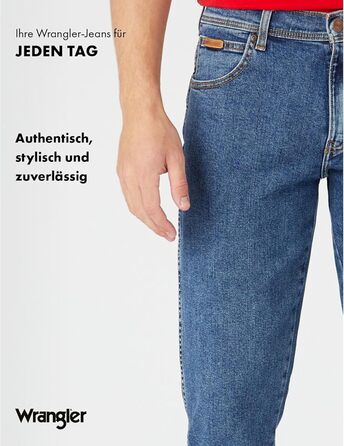 Джинси чоловічі Wrangler Texas 34W/32L Stonewash - класичні джинси з потертим ефектом