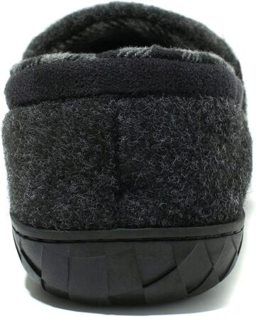 Домашні тапочки NewDenBer для чоловіків, мокасини з піною пам'яті, теплі та зручні, з неслизькою гумовою підошвою (43 EU, 1 Темний сірий)