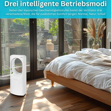 Турбовентилятор Zilan з пультом керування: Aircooler, охолоджувач повітря, підлоговий вентилятор-колона, тихий, енергоефективний, з осциляцією