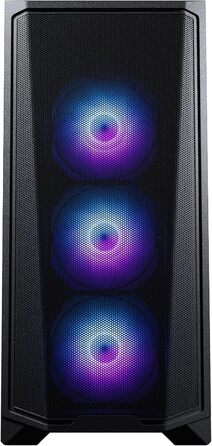 Корпус Phanteks Eclipse G370A чорного кольору | Midi-Tower з темперованим склом та сітчастою передньою панеллю, підтримка радіатора 360мм, сумісний з SSI-EEB, з 3x 120мм ARGB вентиляторами