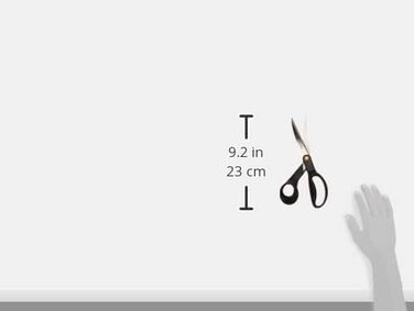 Fiskars Universal Scissors, Overall Length: 24 cm, Quality Steel/Plastic, Functional Form, Black, 1019198