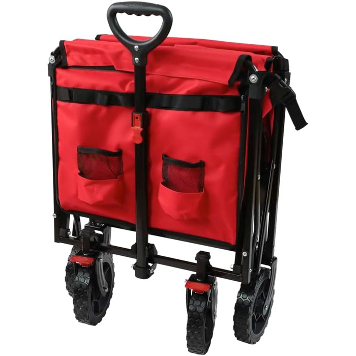 Фросал Візок для собак Бруно, червоний, складний | Транспортний візок для тварин
