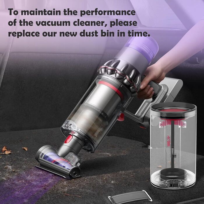Dyson V11 V15 Dustbin Replacement - Compatible with SV14, SV17, SV15, SV22, SV28 Vacuum Models - Part Numbers 970050-01 & 965443-01