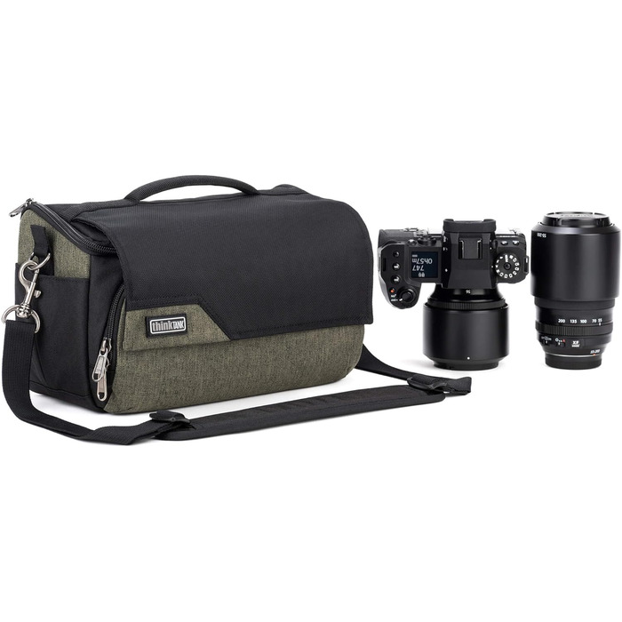 Think Tank Mirrorless Mover 25 - Сумка для беззеркальних камер (Noir/Vert, Сучасний дизайн)