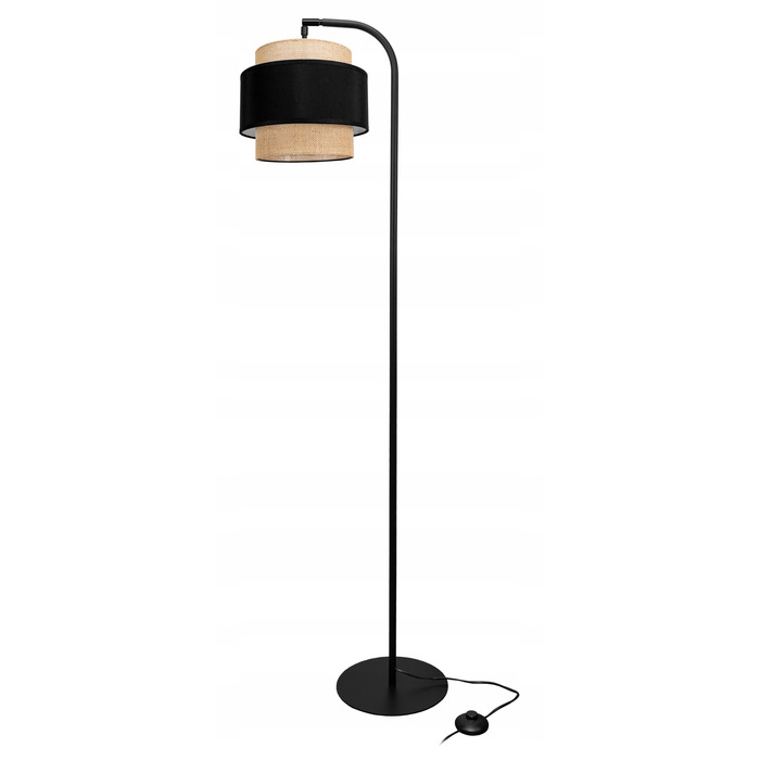 Підлогова лампа Glimex Modern E27 60 Вт, бежевий, коричневий, чорний