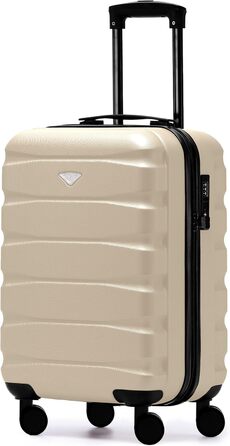 Чоткий валіза Flight Knight на 4 колесах, жорсткий корпус, ручна поклажа, сумісний з авіакомпаніями (British Airways, EasyJet), розмір 56x45x25 см (TSA)