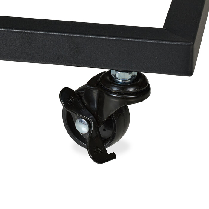 Relaxdays C-Shaped Side Table with Wheels