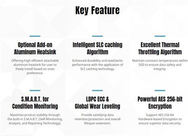 SSD KLEVV CRAS C910 1TB M.2 NVMe PCIe Gen4x4 з радіатором, до 5000 МБ/с