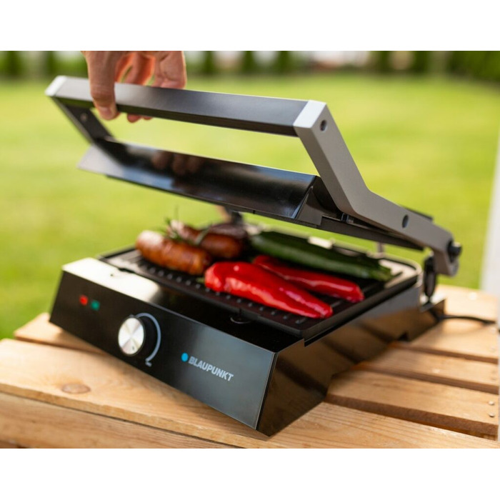 Електричний гриль Blaupunkt GRS501, чорний, 2000 Вт, з регулюванням температури