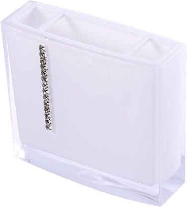 5-Piece Acrylic Bathroom Accessories Set, Vanity Organizer Set, Bathroom Tumbler, Toothbrush Holder, Soap Dish for Hotel and Home Use