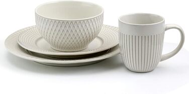 Набір посуду Elama Market Finds: суміш білого каменю, сучасний дизайн, емальоване покриття