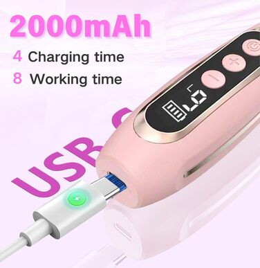 Електричний набір для манікюру та педикюру Nagelfräser 15 в 1, 20000 об/хв, рожевий