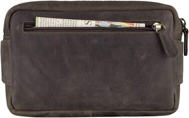 STILORD Поясна сумка на пояс з натуральної шкіри Vintage для чоловіків, жінок та дітей. Сумка через плече, на пояс. Підходить для занять спортом, фестивалів, подорожей. Колір: темно-коричневий