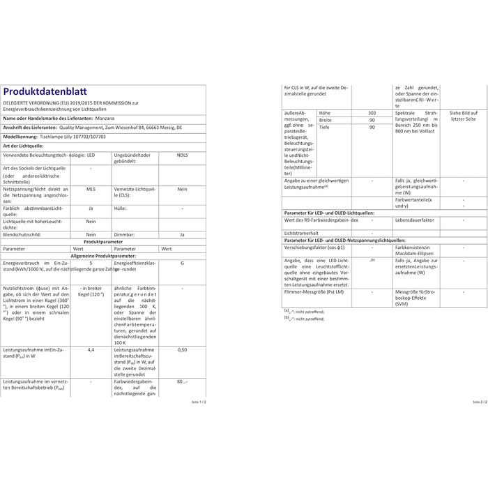 Лампа настільна LED Monzana з годинником, будильником, термометром, календарем, регулюванням яскравості. Біла